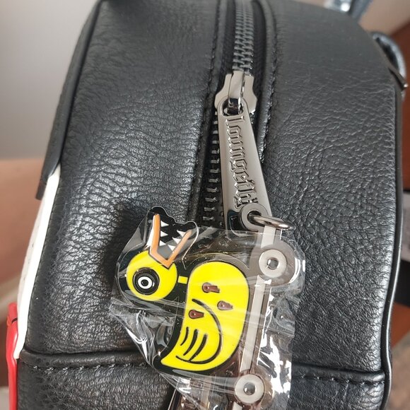 Loungefly NBC Vampire Teddy Face Bag - Red, Black, White - Picture 4 of 5